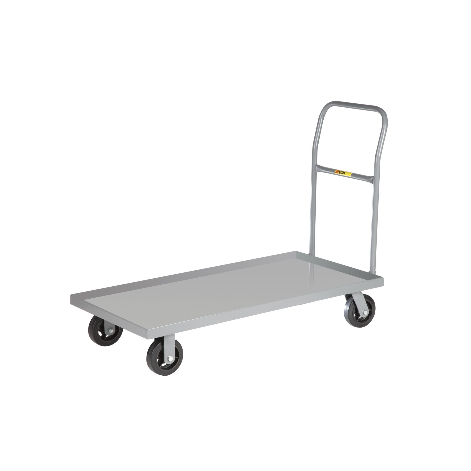 Little Giant Steel Deck Platform Truck - 24in. x 48in., 1600-Lb. Capacity, Mold-on Rubber Wheels, Model# T520-LU